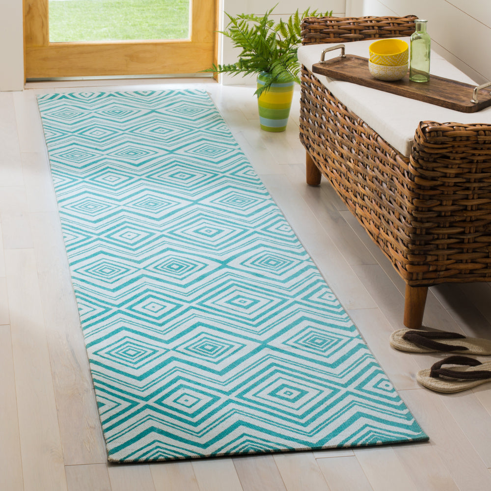 SAFAVIEH Cedar Brook CDR142A Ivory / Light Teal Rug Image 2