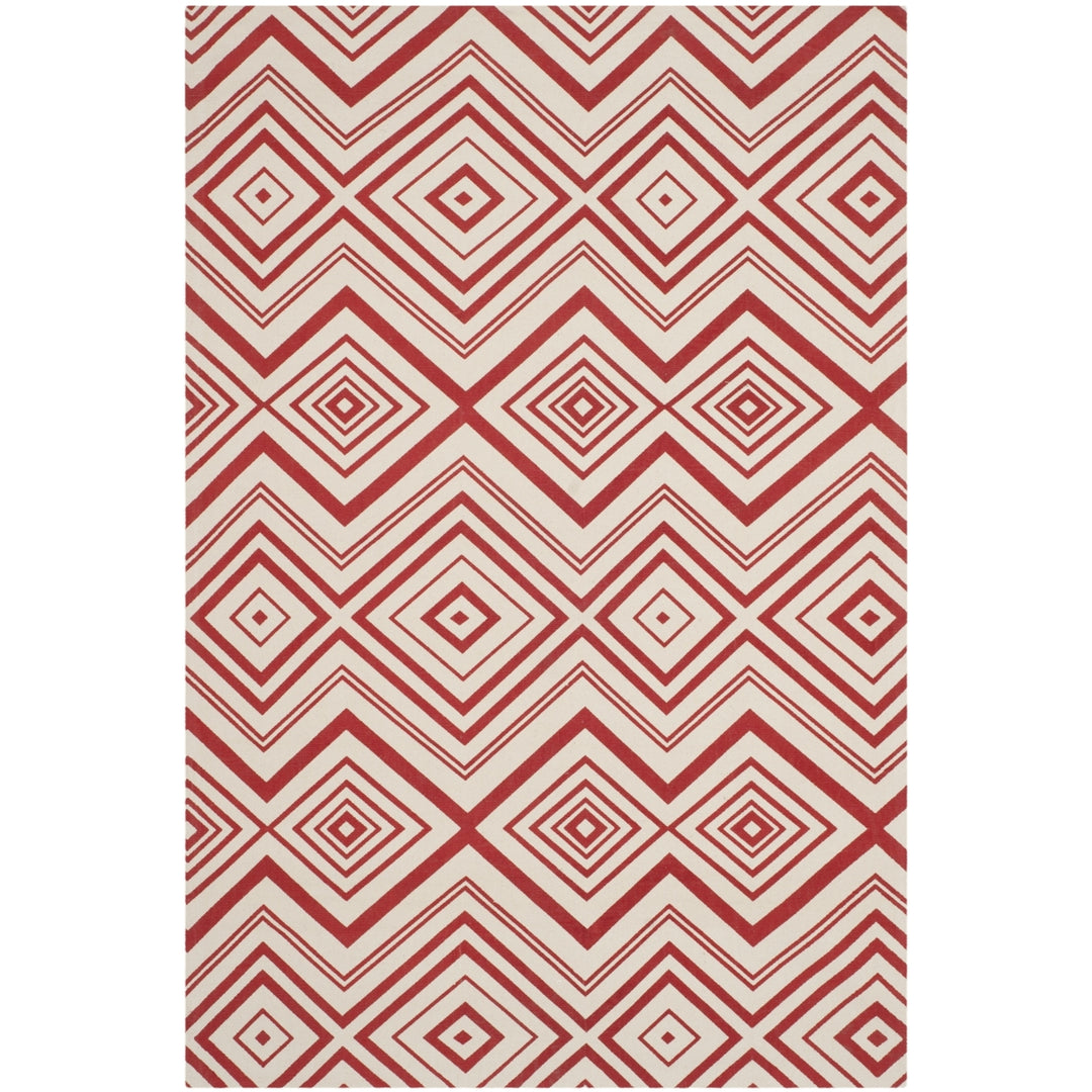 SAFAVIEH Cedar Brook CDR142C Handmade Ivory / Coral Rug Image 4