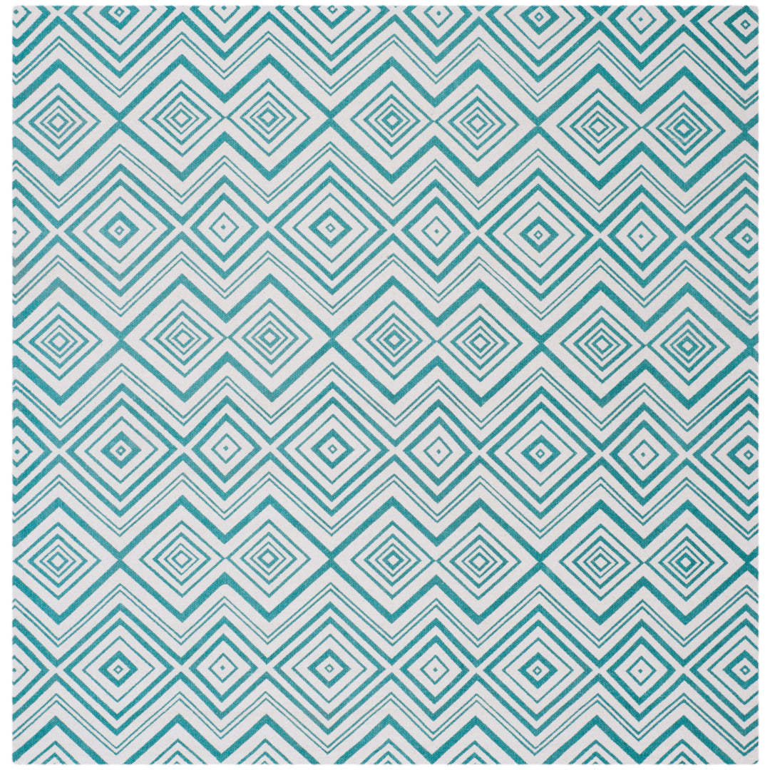 SAFAVIEH Cedar Brook CDR142A Ivory / Light Teal Rug Image 5