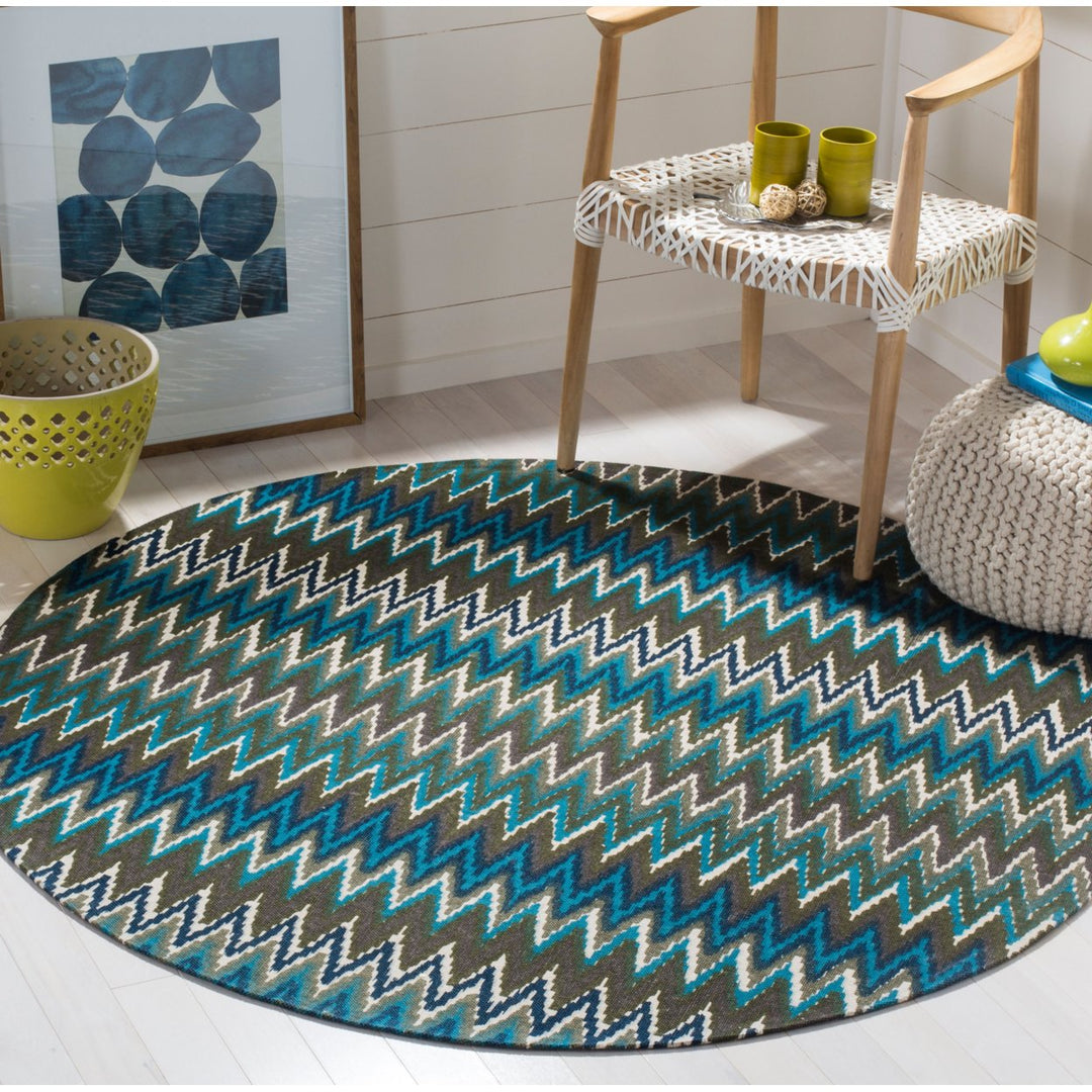 SAFAVIEH Cedar Brook CDR145C Handmade Teal / Blue Rug Image 2