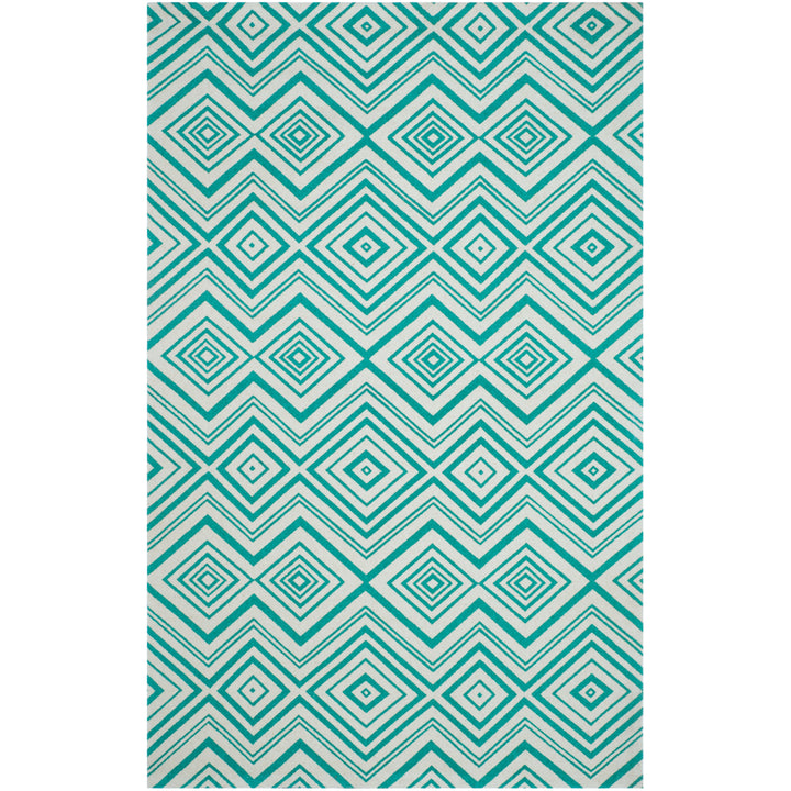 SAFAVIEH Cedar Brook CDR142A Ivory / Light Teal Rug Image 7