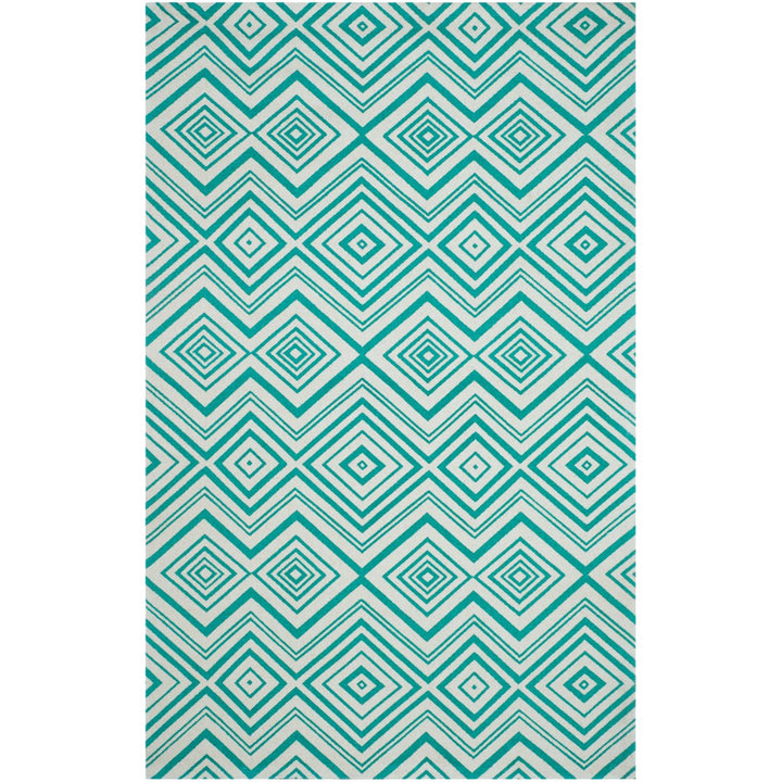 SAFAVIEH Cedar Brook CDR142A Ivory / Light Teal Rug Image 1