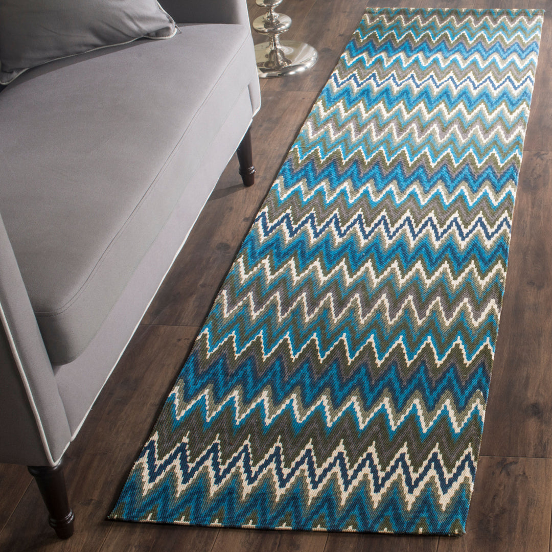 SAFAVIEH Cedar Brook CDR145C Handmade Teal / Blue Rug Image 3