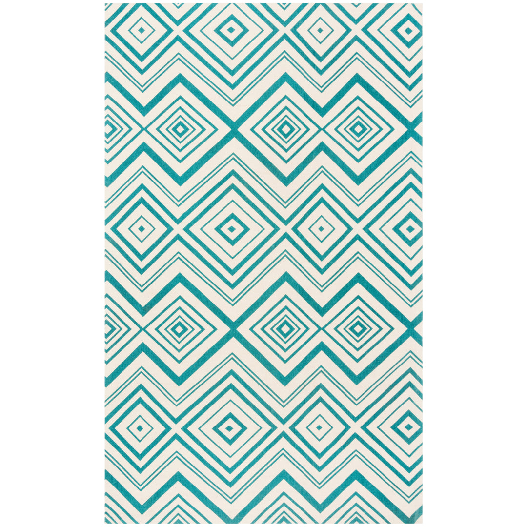 SAFAVIEH Cedar Brook CDR142A Ivory / Light Teal Rug Image 8