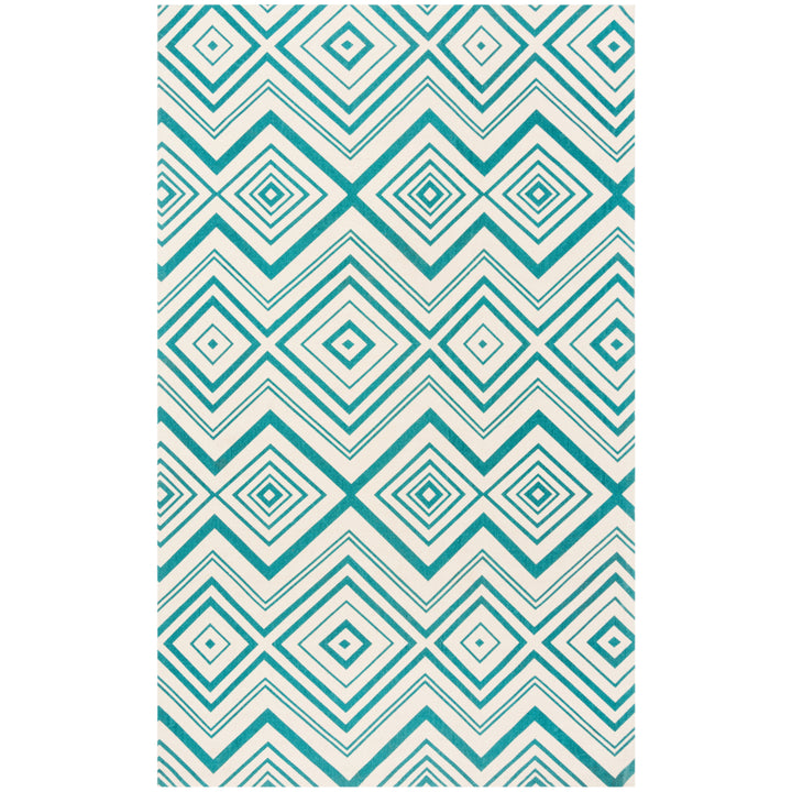 SAFAVIEH Cedar Brook CDR142A Ivory / Light Teal Rug Image 8