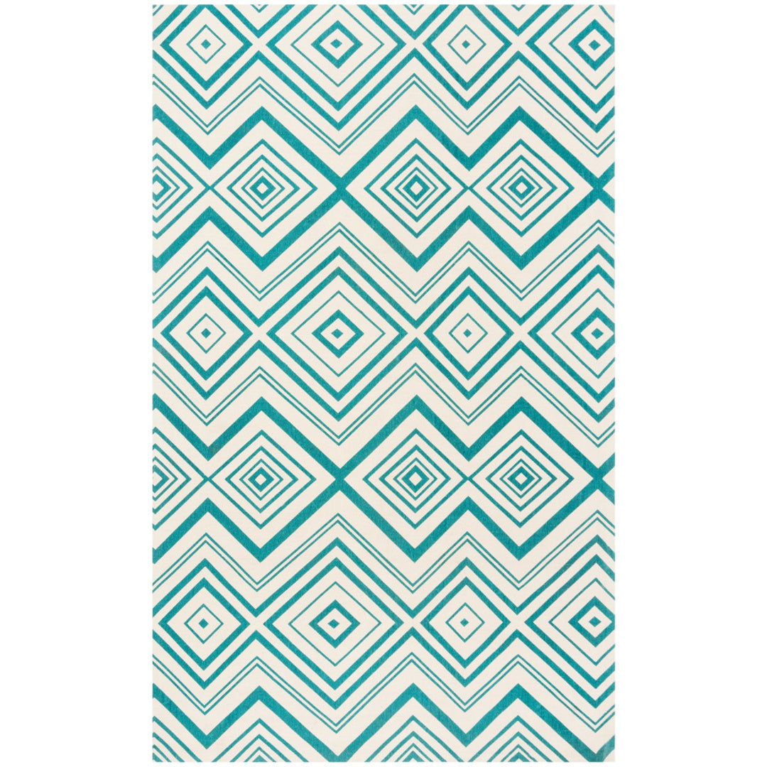 SAFAVIEH Cedar Brook CDR142A Ivory / Light Teal Rug Image 1