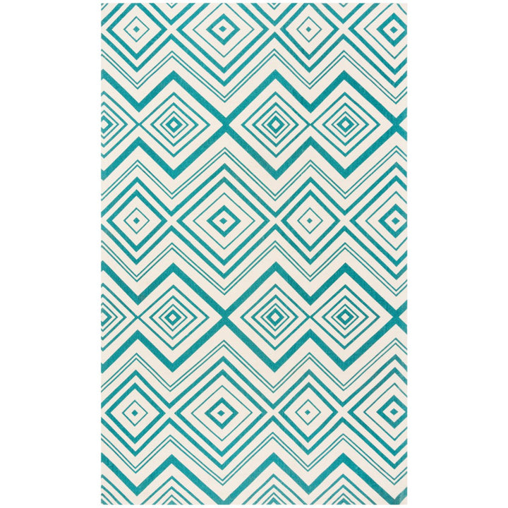 SAFAVIEH Cedar Brook CDR142A Ivory / Light Teal Rug Image 1