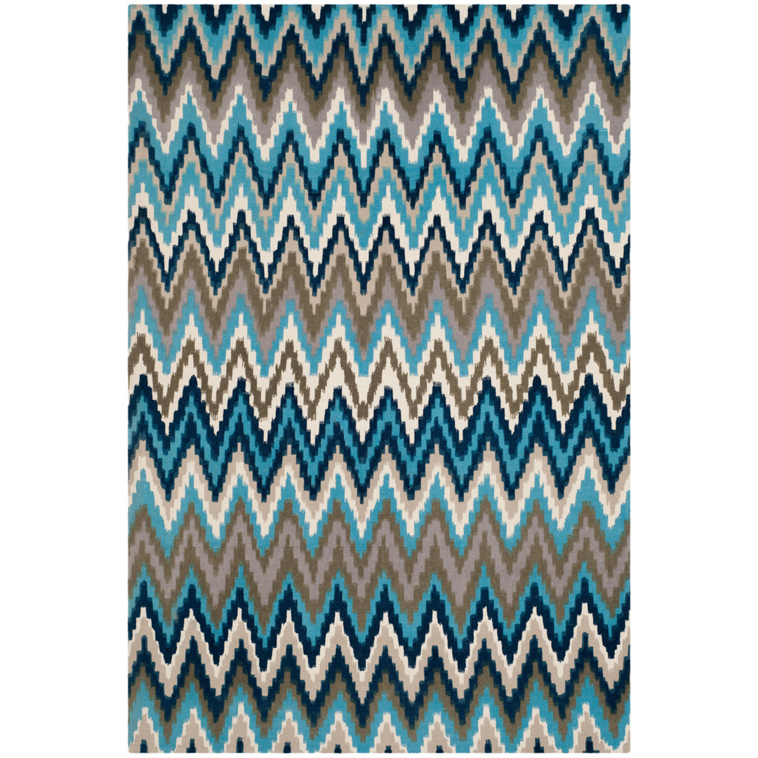 SAFAVIEH Cedar Brook CDR145C Handmade Teal / Blue Rug Image 1