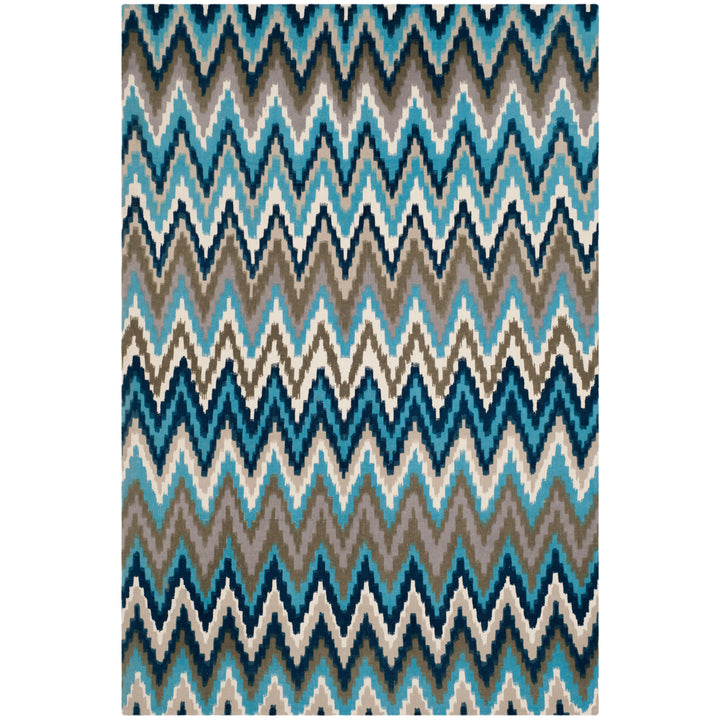 SAFAVIEH Cedar Brook CDR145C Handmade Teal / Blue Rug Image 8