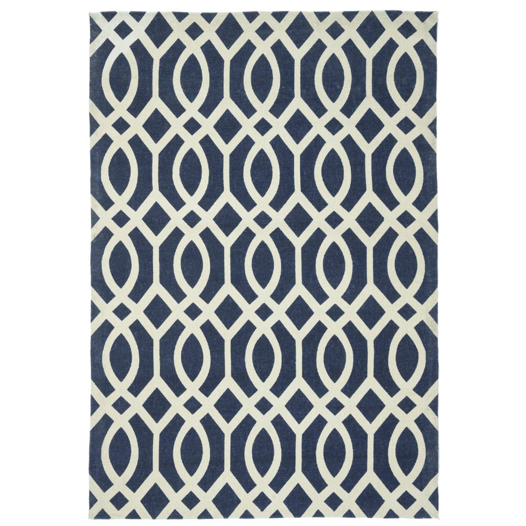 SAFAVIEH Cedar Brook CDR241G Handmade Navy / Ivory Rug Image 1