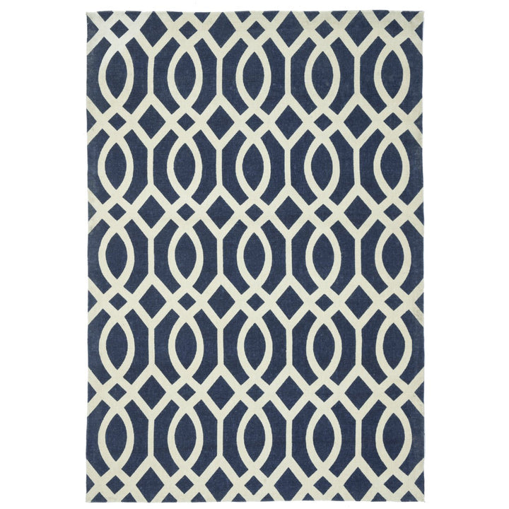 SAFAVIEH Cedar Brook CDR241G Handmade Navy / Ivory Rug Image 1