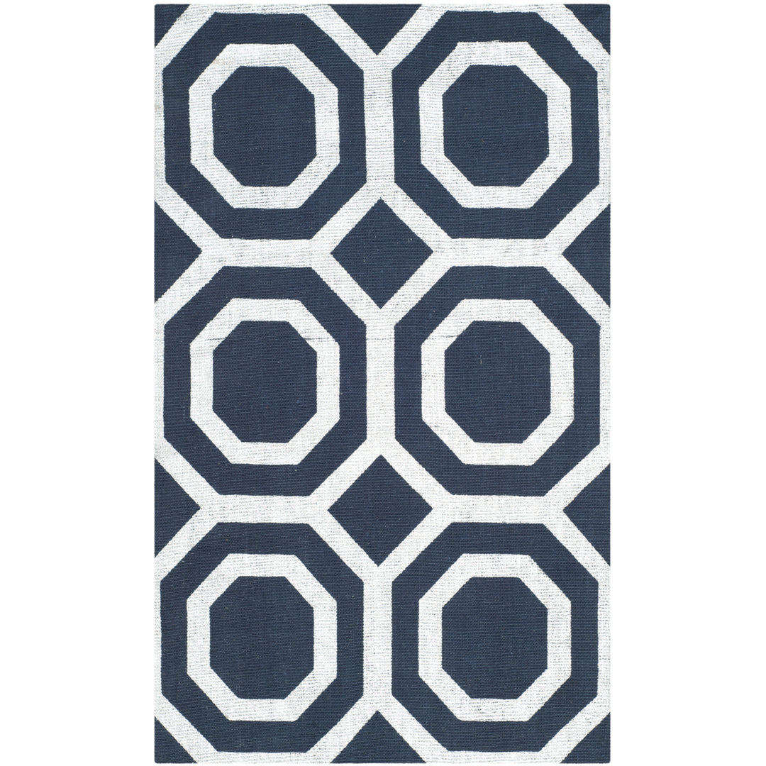 SAFAVIEH Cedar Brook CDR268M Handmade Navy / Silver Rug Image 1