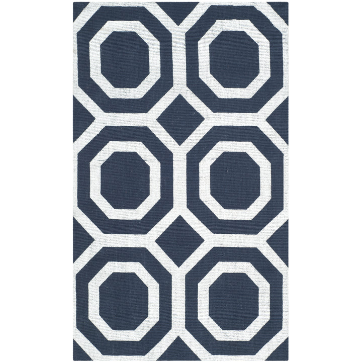 SAFAVIEH Cedar Brook CDR268M Handmade Navy / Silver Rug Image 1