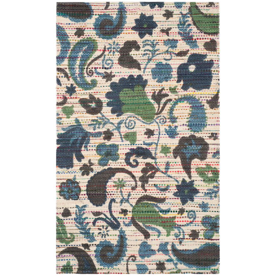 SAFAVIEH Cedar Brook CDR321A Handmade Blue / Multi Rug Image 4