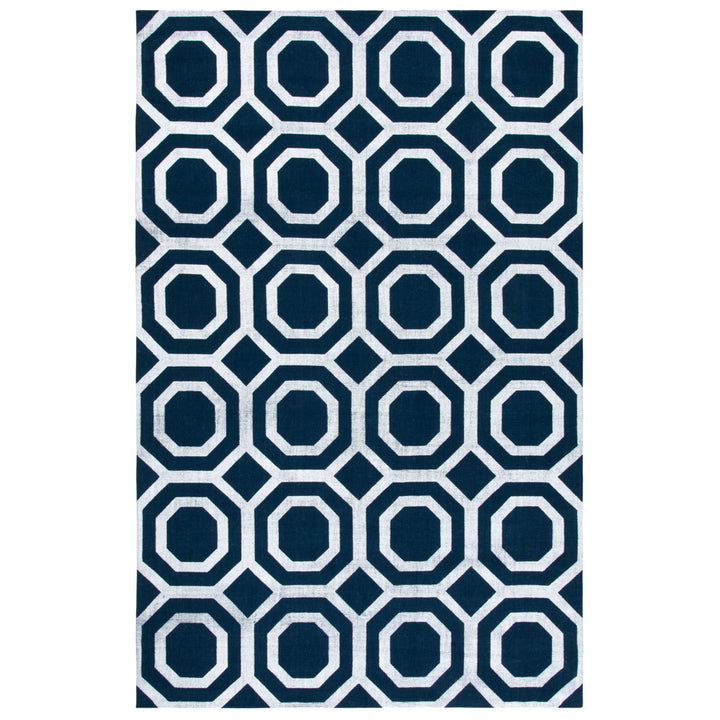 SAFAVIEH Cedar Brook CDR268M Handmade Navy / Silver Rug Image 4