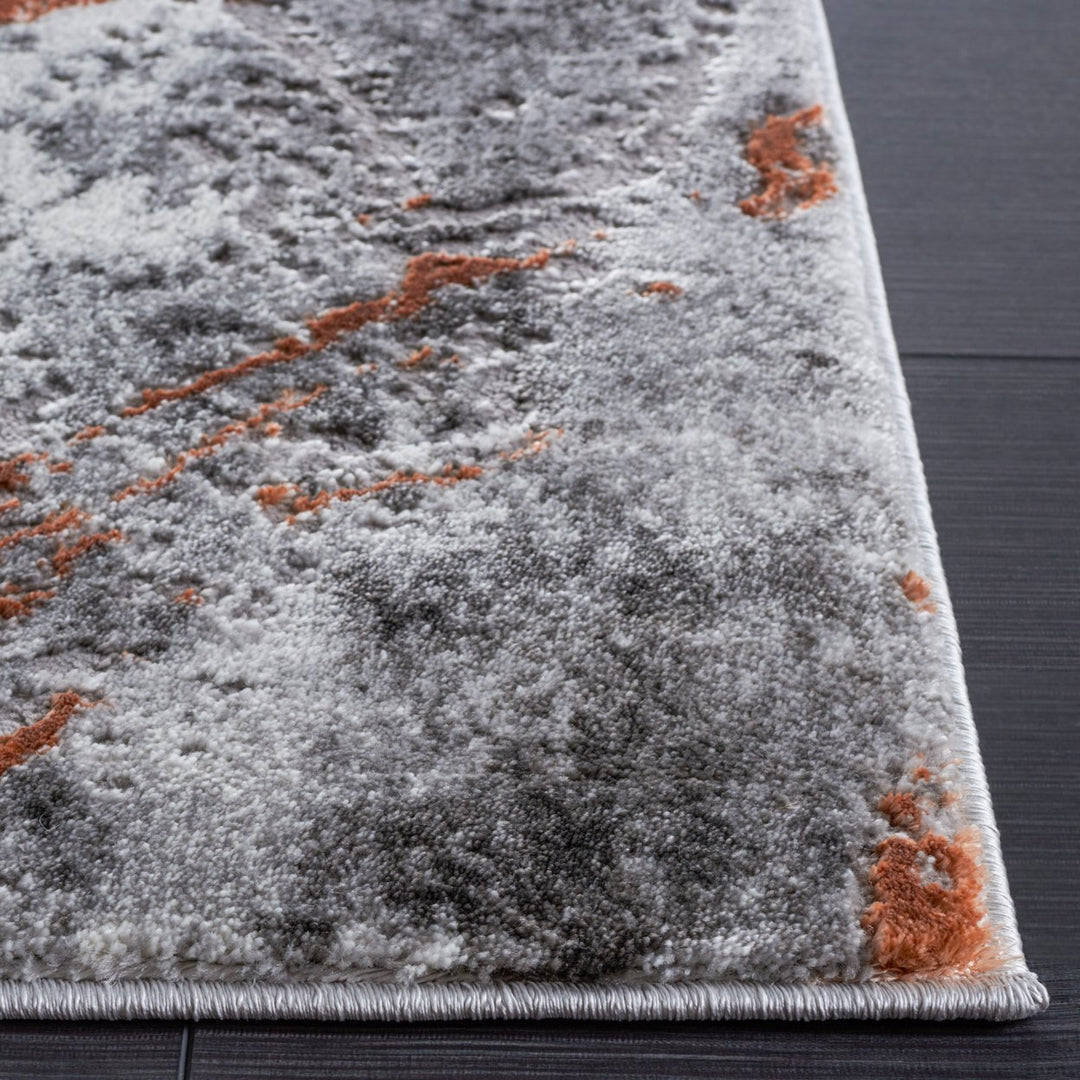 SAFAVIEH Craft Collection CFT864K Grey / Orange Rug Image 7