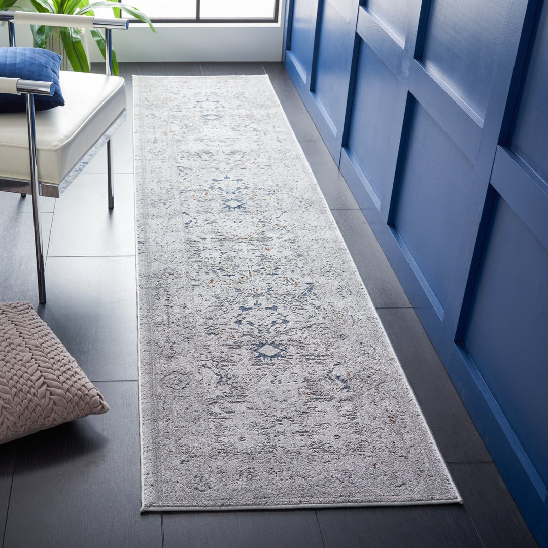 SAFAVIEH Craft Collection CFT927F Grey / Blue Rug Image 3