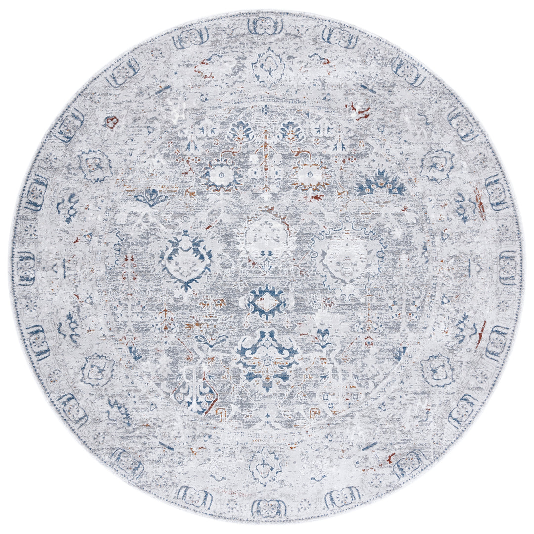 SAFAVIEH Craft Collection CFT927F Grey / Blue Rug Image 4