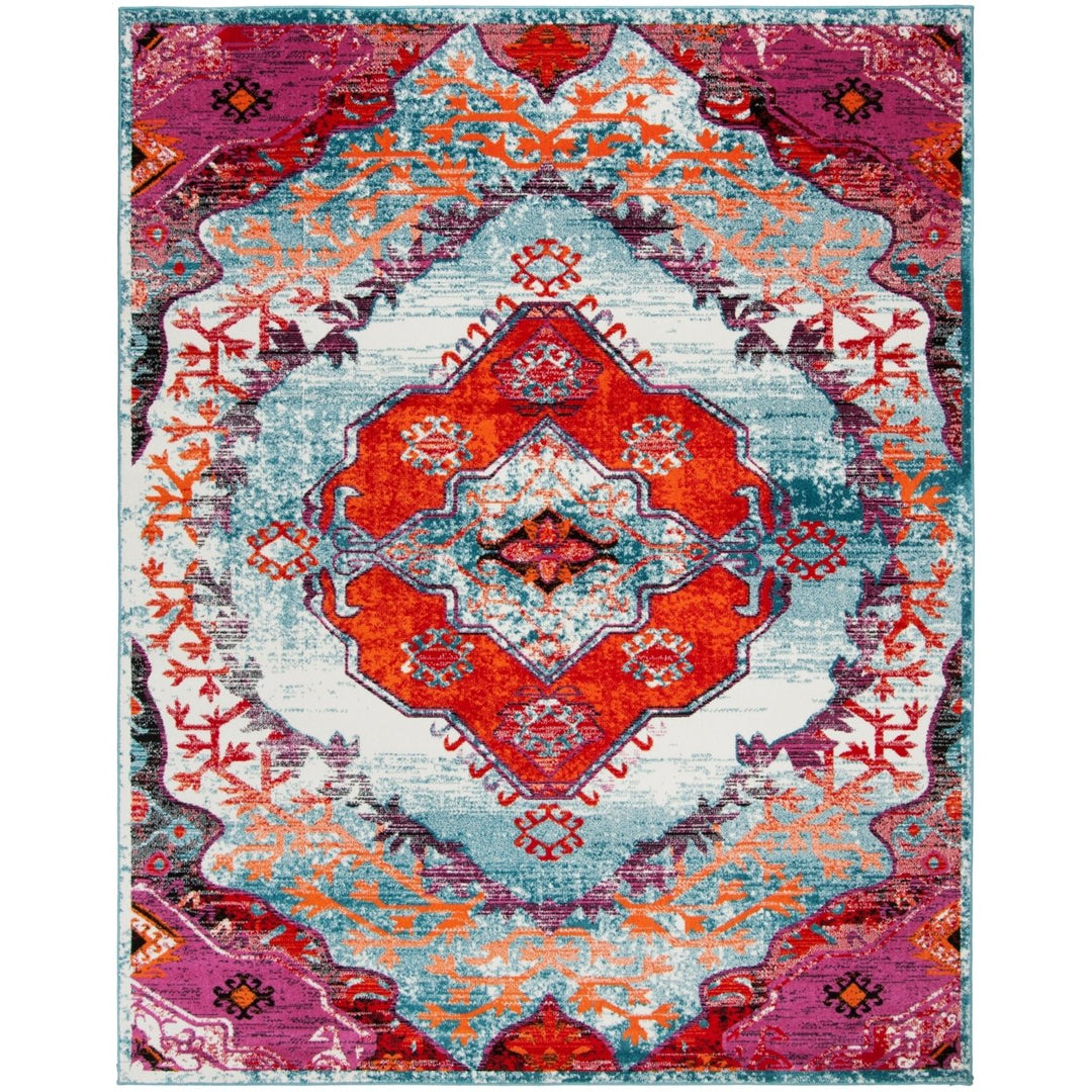 SAFAVIEH Cherokee CHR912A Light Blue / Fuchsia Rug Image 1