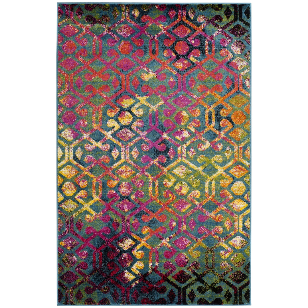 SAFAVIEH Cherokee CHR917A Light Blue / Fuchsia Rug Image 6