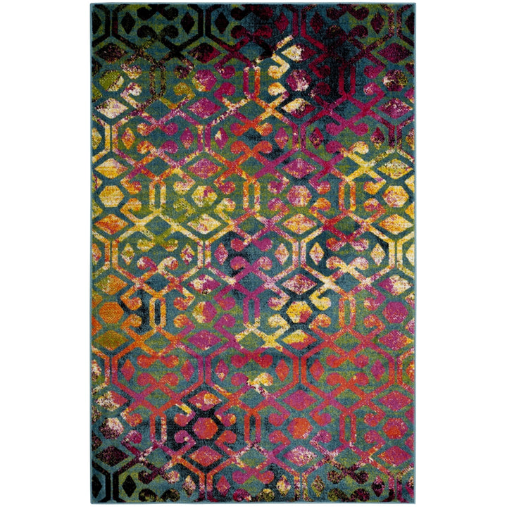 SAFAVIEH Cherokee CHR917A Light Blue / Fuchsia Rug Image 7