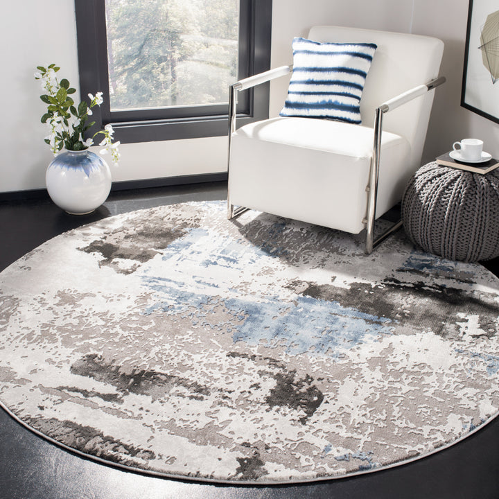 SAFAVIEH Craft Collection CFT820F Grey / Blue Rug Image 2