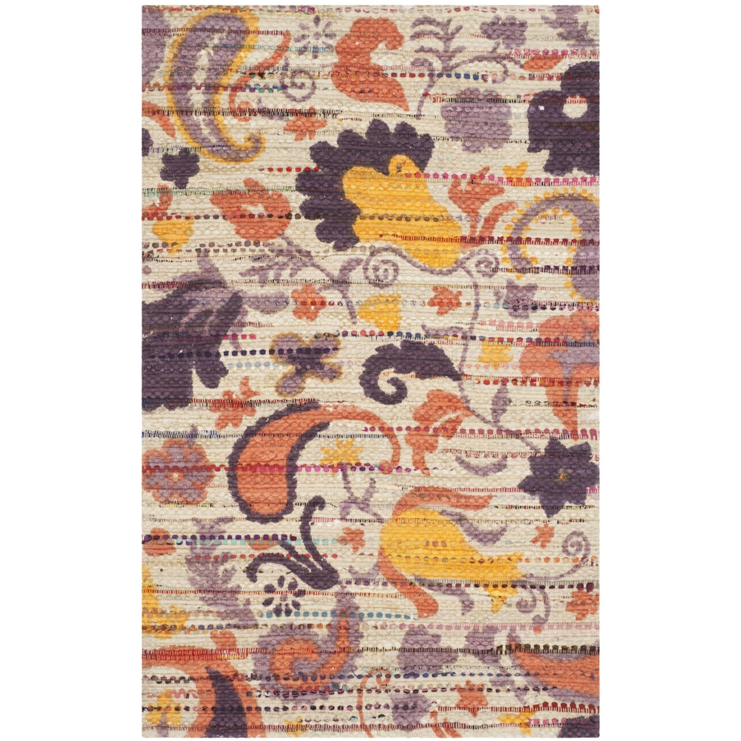 SAFAVIEH Cedar Brook CDR321D Handmade Orange / Multi Rug Image 1