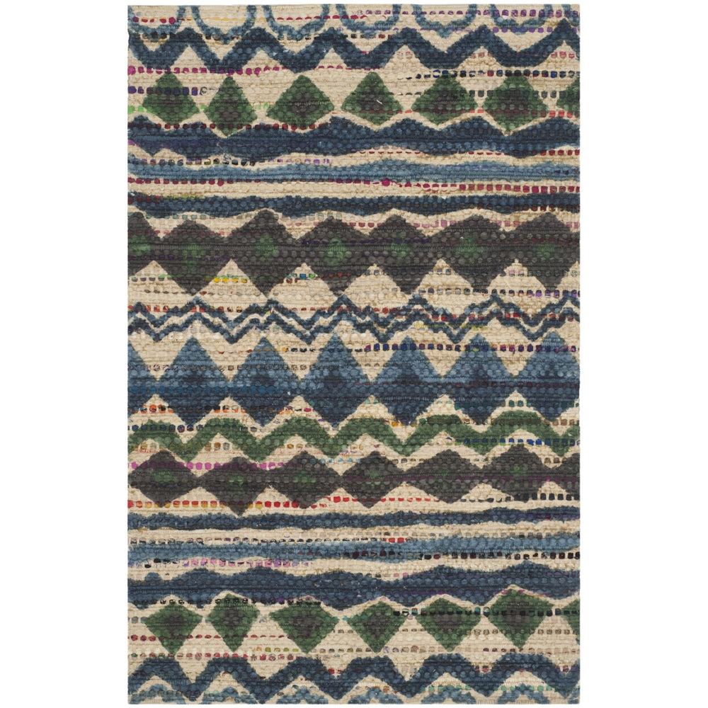 SAFAVIEH Cedar Brook CDR322A Handmade Blue / Multi Rug Image 2