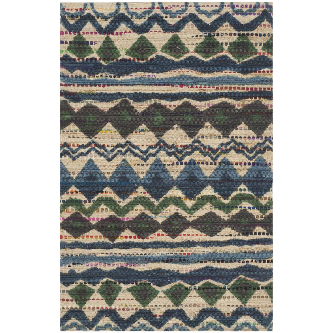 SAFAVIEH Cedar Brook CDR322A Handmade Blue / Multi Rug Image 2