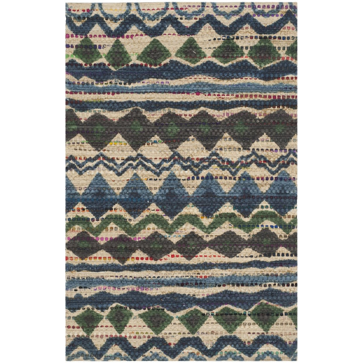 SAFAVIEH Cedar Brook CDR322A Handmade Blue / Multi Rug Image 1