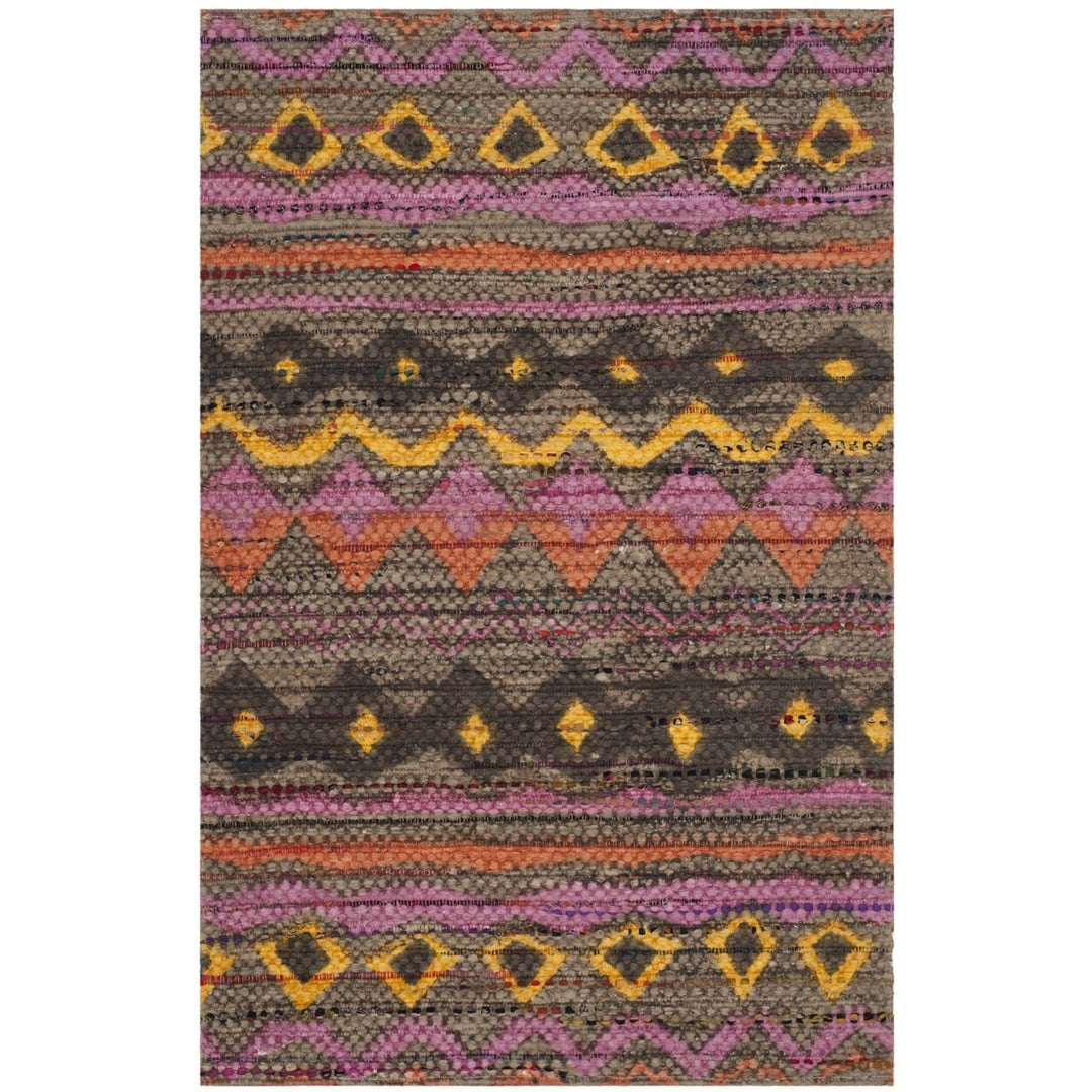 SAFAVIEH Cedar Brook CDR322C Handmade Brown / Multi Rug Image 1