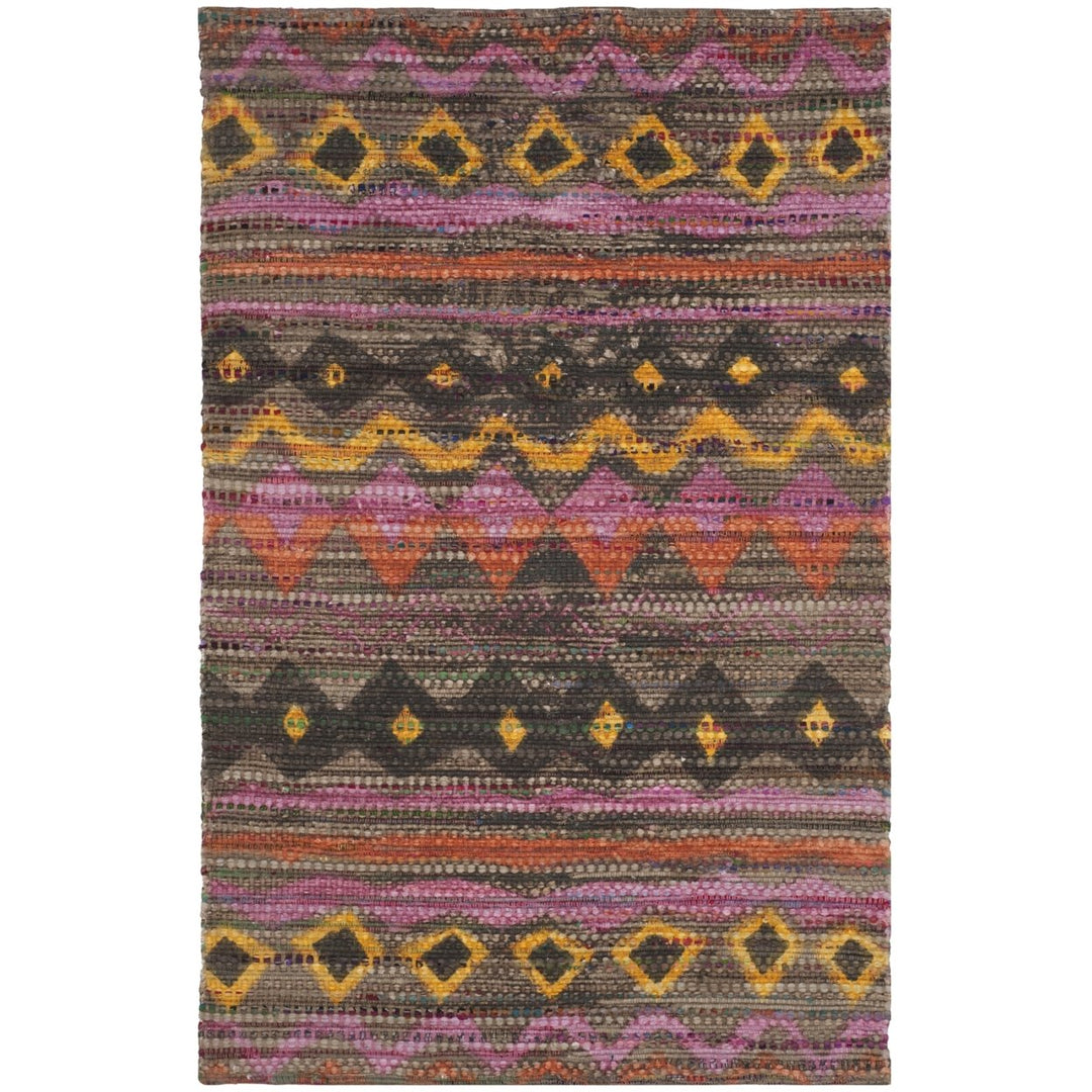 SAFAVIEH Cedar Brook CDR322C Handmade Brown / Multi Rug Image 1