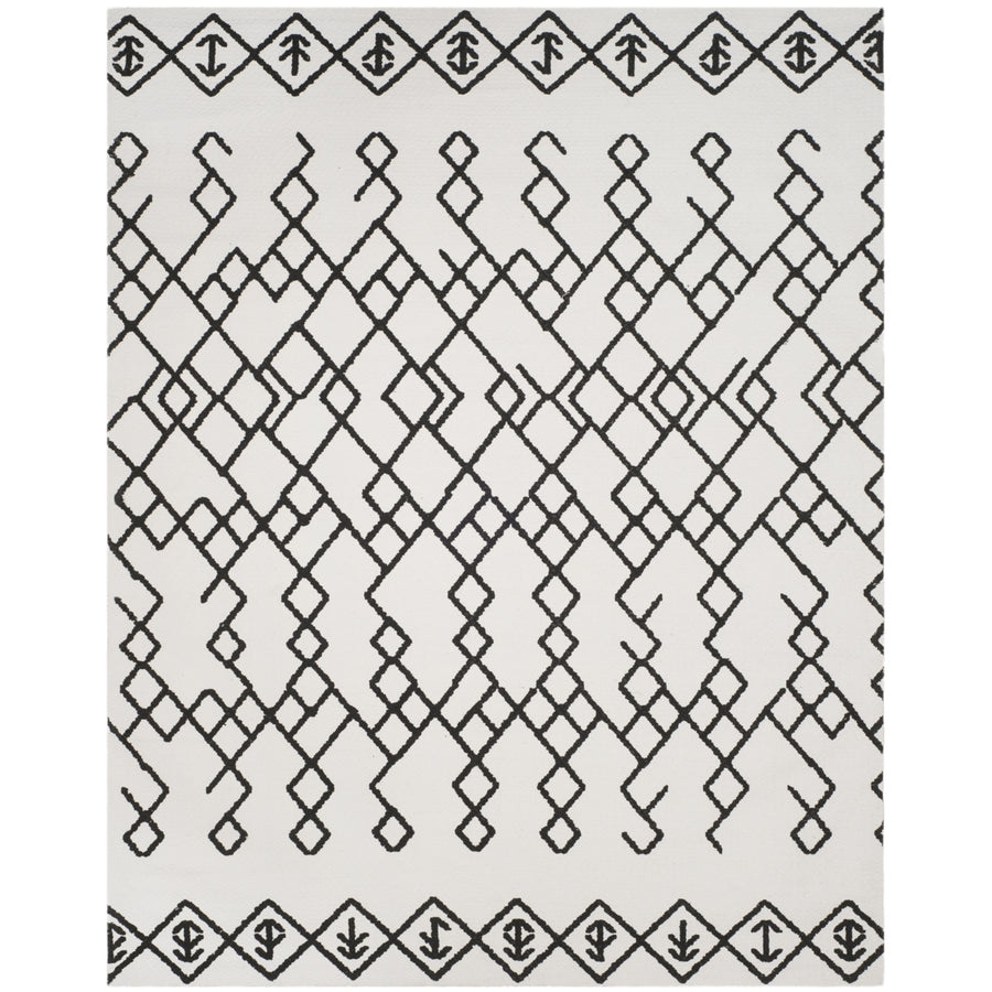 SAFAVIEH Cedar Brook CDR501E Handmade Ivory / Black Rug Image 1