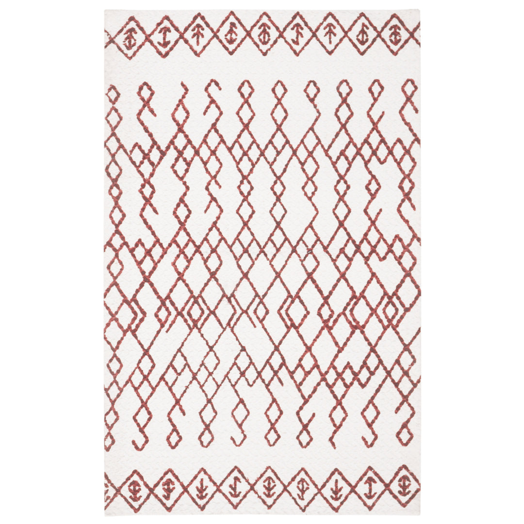 SAFAVIEH Cedar Brook CDR501D Handmade Ivory / Rust Rug Image 1