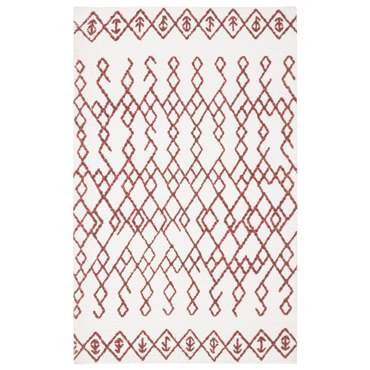 SAFAVIEH Cedar Brook CDR501D Handmade Ivory / Rust Rug Image 1