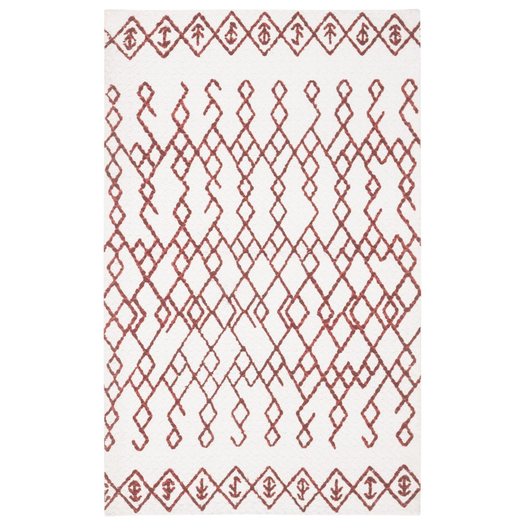 SAFAVIEH Cedar Brook CDR501D Handmade Ivory / Rust Rug Image 8