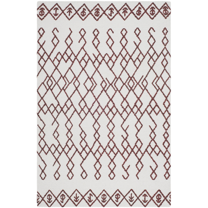 SAFAVIEH Cedar Brook CDR501D Handmade Ivory / Rust Rug Image 9