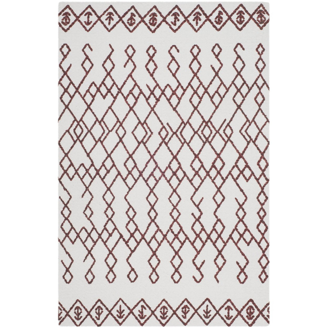 SAFAVIEH Cedar Brook CDR501D Handmade Ivory / Rust Rug Image 1