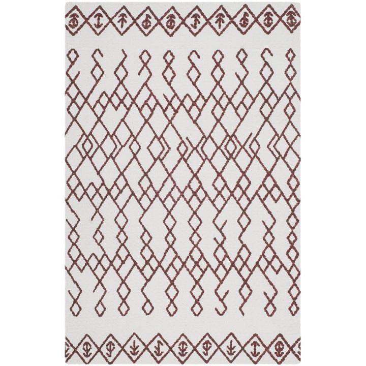 SAFAVIEH Cedar Brook CDR501D Handmade Ivory / Rust Rug Image 1