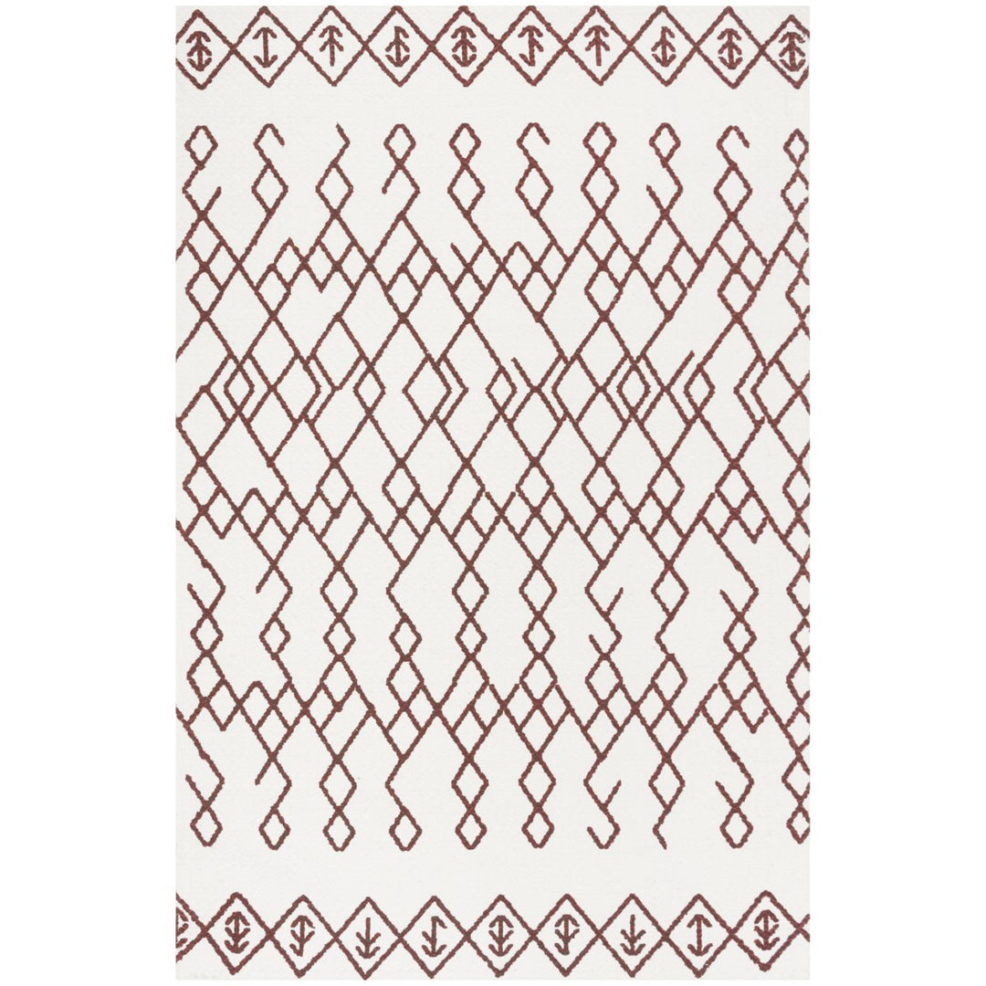 SAFAVIEH Cedar Brook CDR501D Handmade Ivory / Rust Rug Image 1