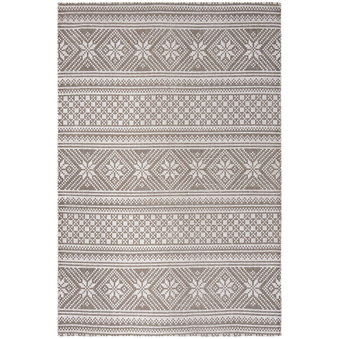 SAFAVIEH Cedar Brook CDR711F Handmade Grey / Ivory Rug Image 1