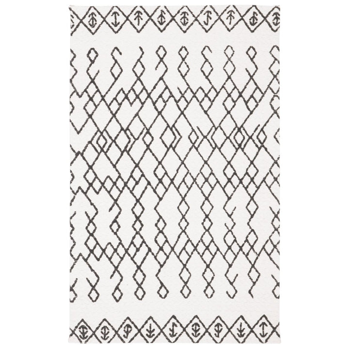 SAFAVIEH Cedar Brook CDR501E Handmade Ivory / Black Rug Image 1