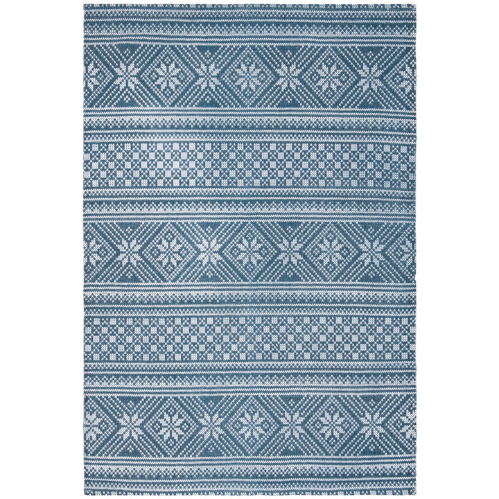 SAFAVIEH Cedar Brook CDR711M Handmade Blue / Ivory Rug Image 7