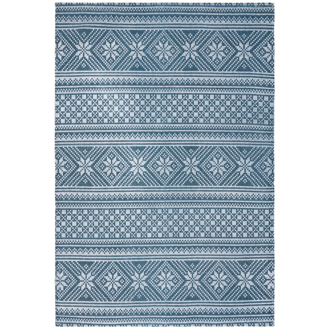 SAFAVIEH Cedar Brook CDR711M Handmade Blue / Ivory Rug Image 1