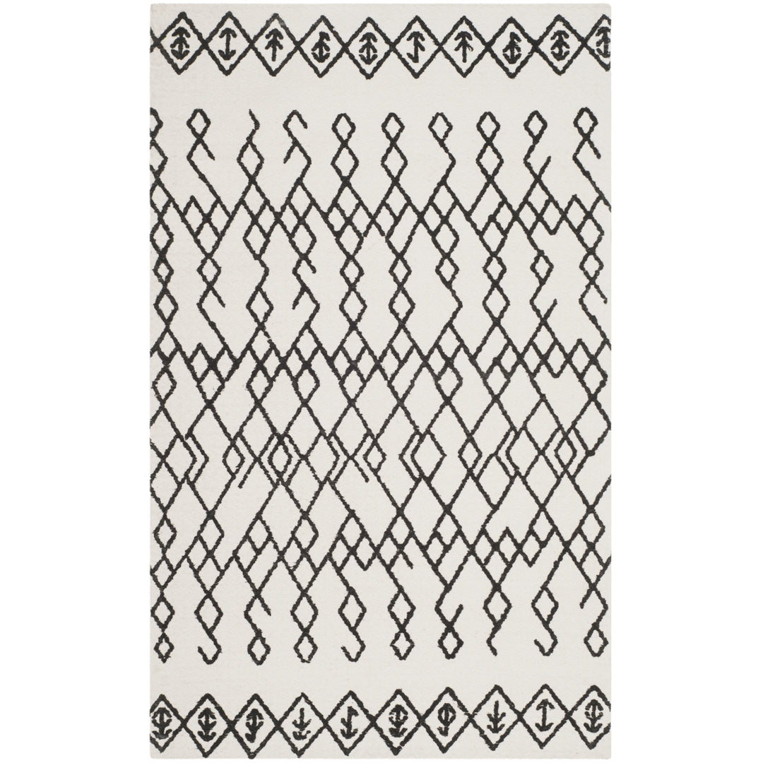 SAFAVIEH Cedar Brook CDR501E Handmade Ivory / Black Rug Image 9