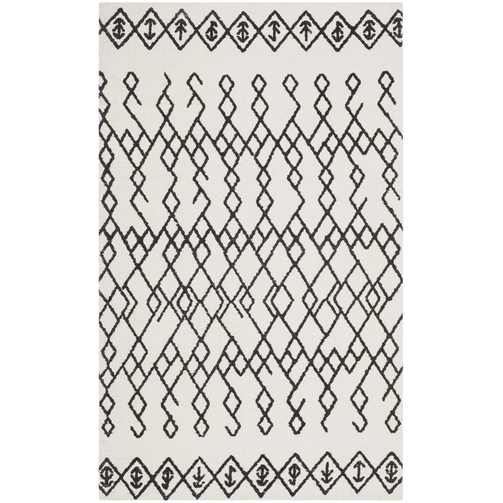 SAFAVIEH Cedar Brook CDR501E Handmade Ivory / Black Rug Image 1