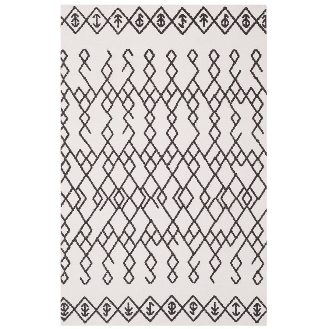 SAFAVIEH Cedar Brook CDR501E Handmade Ivory / Black Rug Image 10