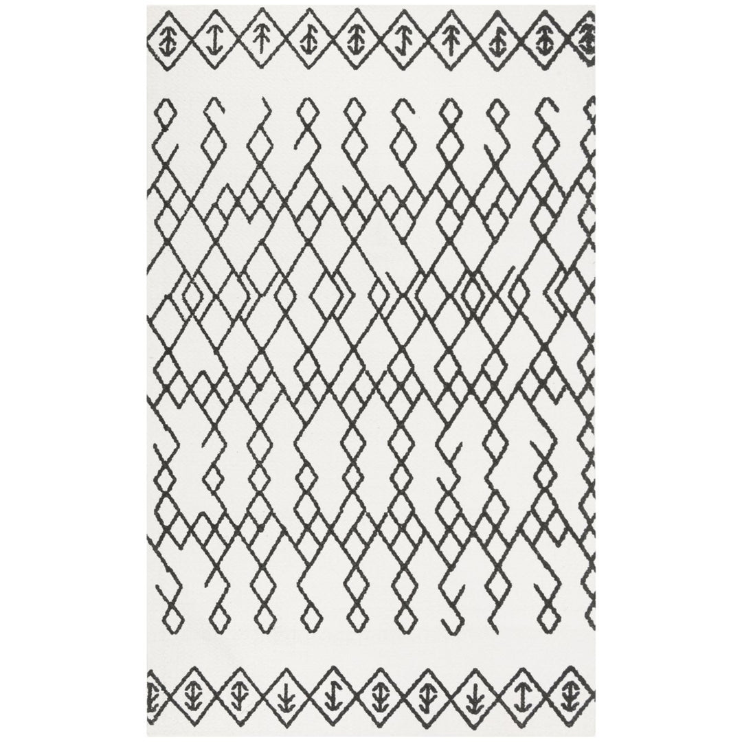 SAFAVIEH Cedar Brook CDR501E Handmade Ivory / Black Rug Image 11