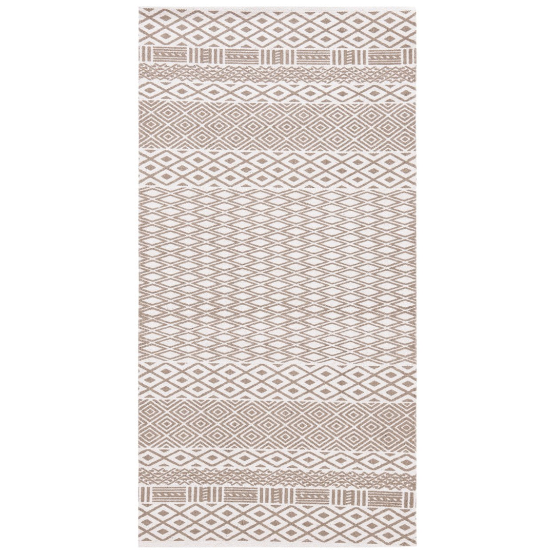 SAFAVIEH Cedar Brook CDR801F Handmade Grey / Ivory Rug Image 1