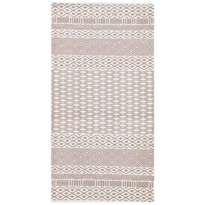 SAFAVIEH Cedar Brook CDR801F Handmade Grey / Ivory Rug Image 1